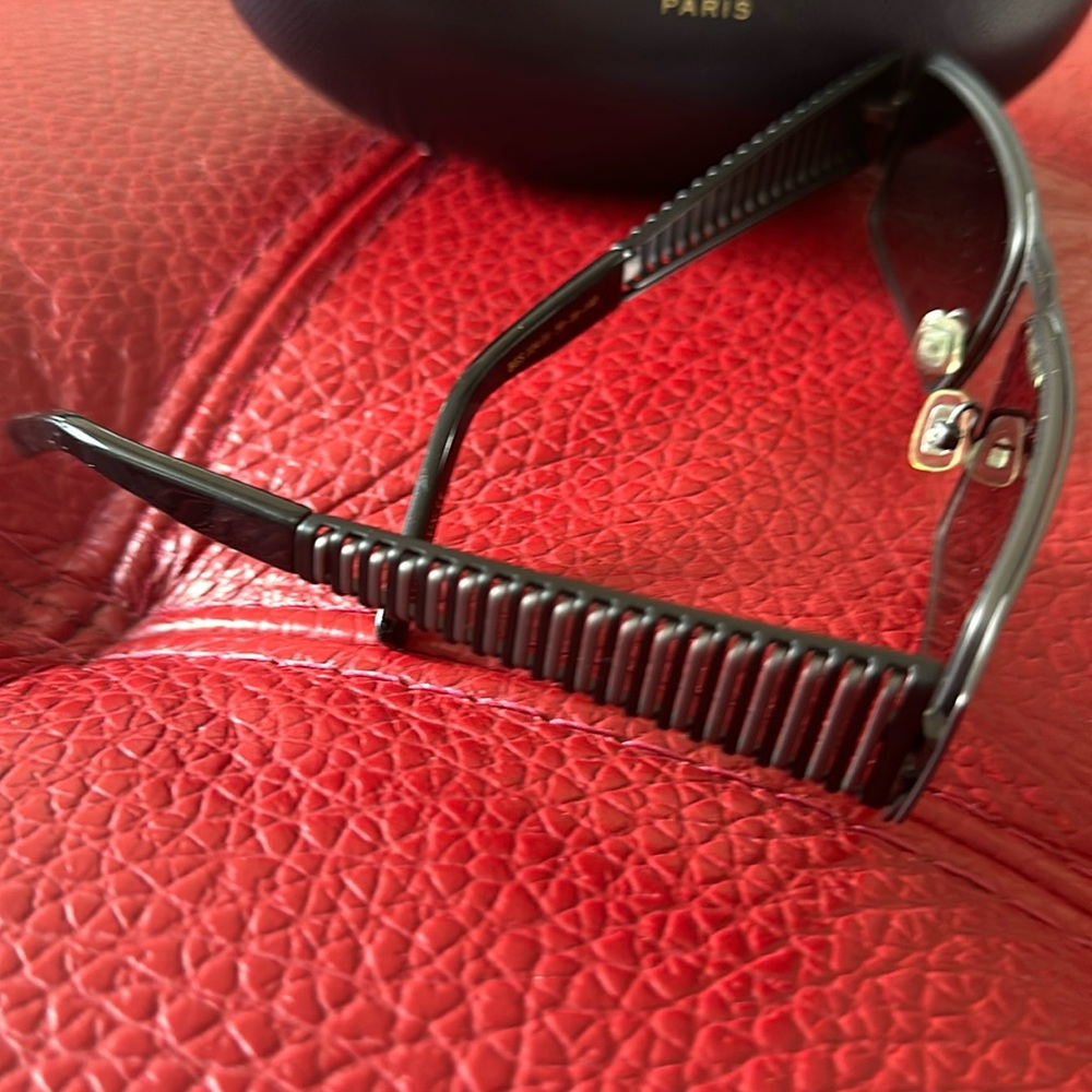 Boucheron Paris Bes 104.01 59-16-140 stunning gunmetal sunglasses - Picture 4 of 12
